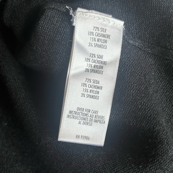 Silk Cashmere Blend Sleeveless Turtleneck Tank Top Medium by Casual Corner - Picture 8 of 9